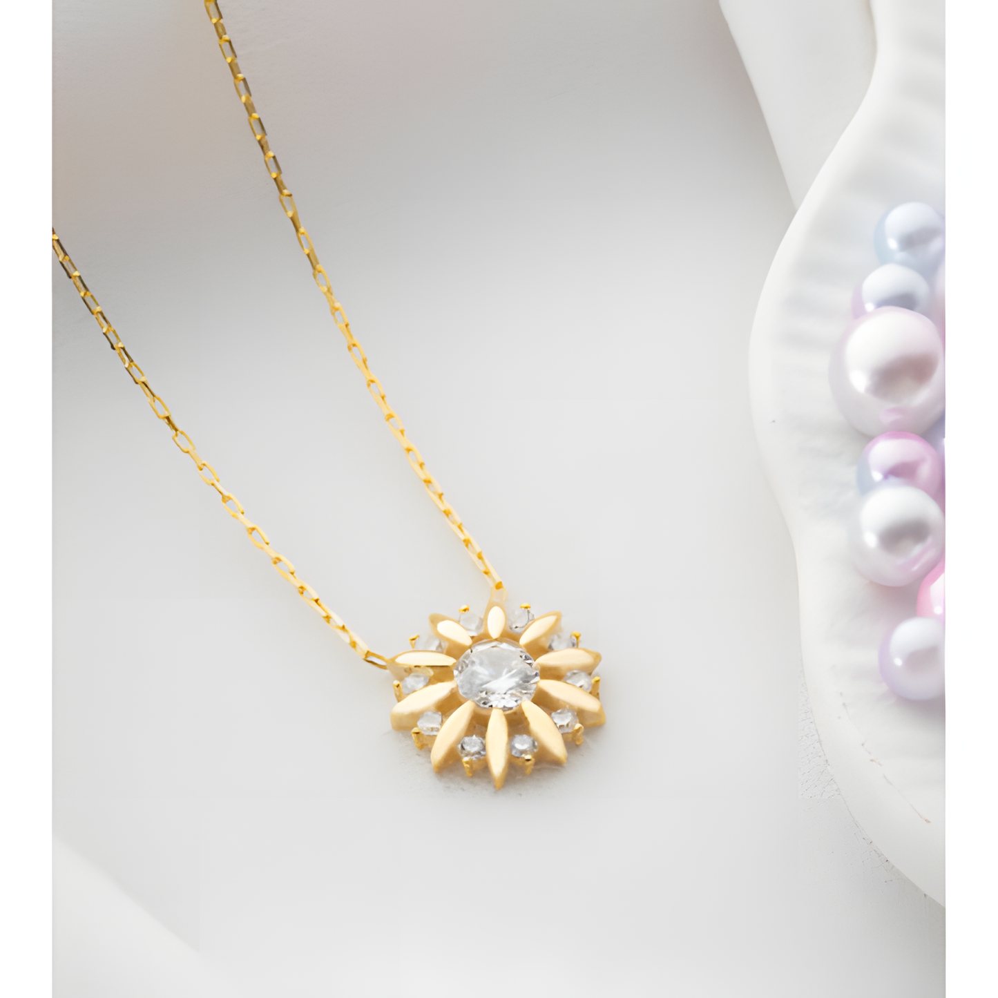 Sunflower Spirit Golden Necklace