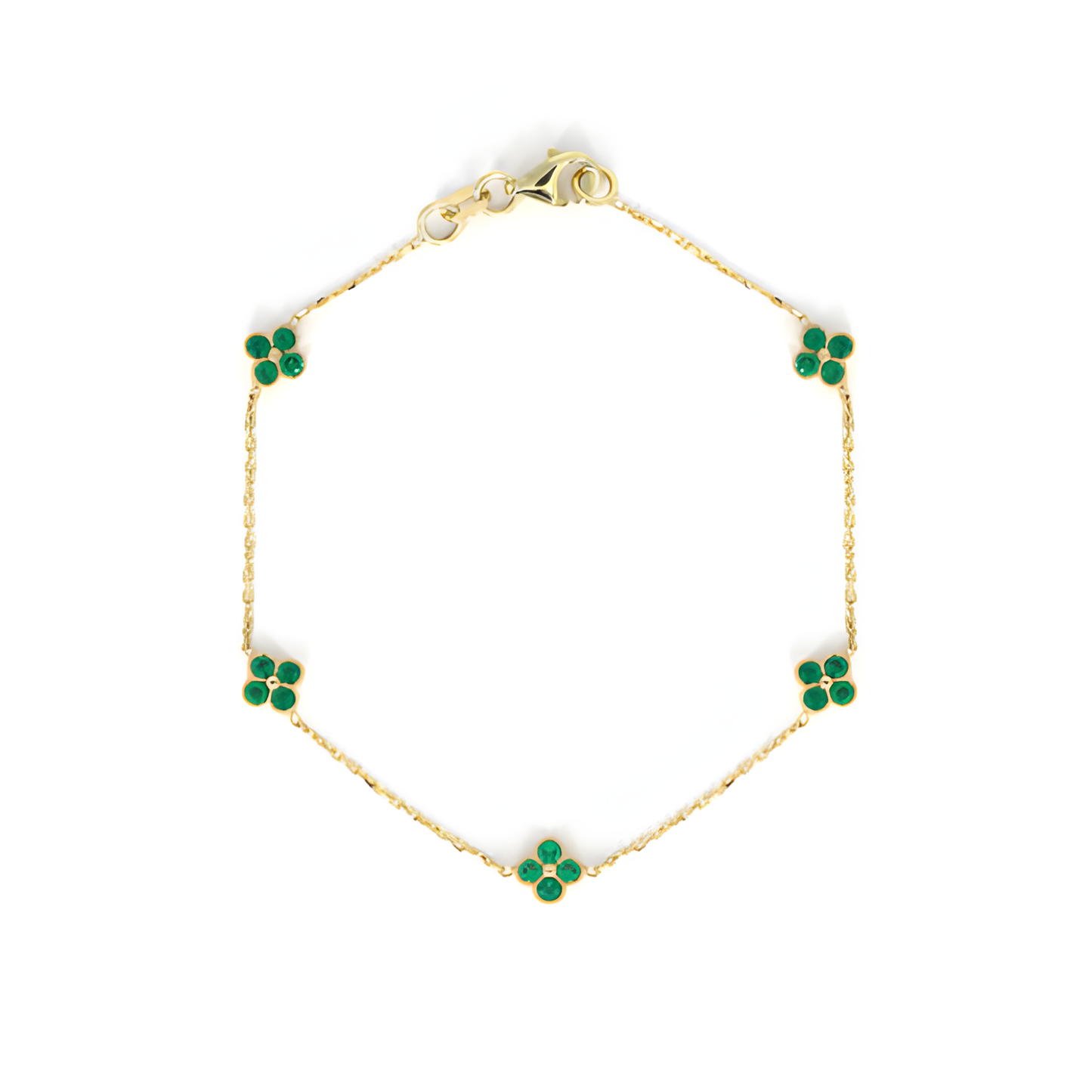 Emerald Clover Luck Bracelet