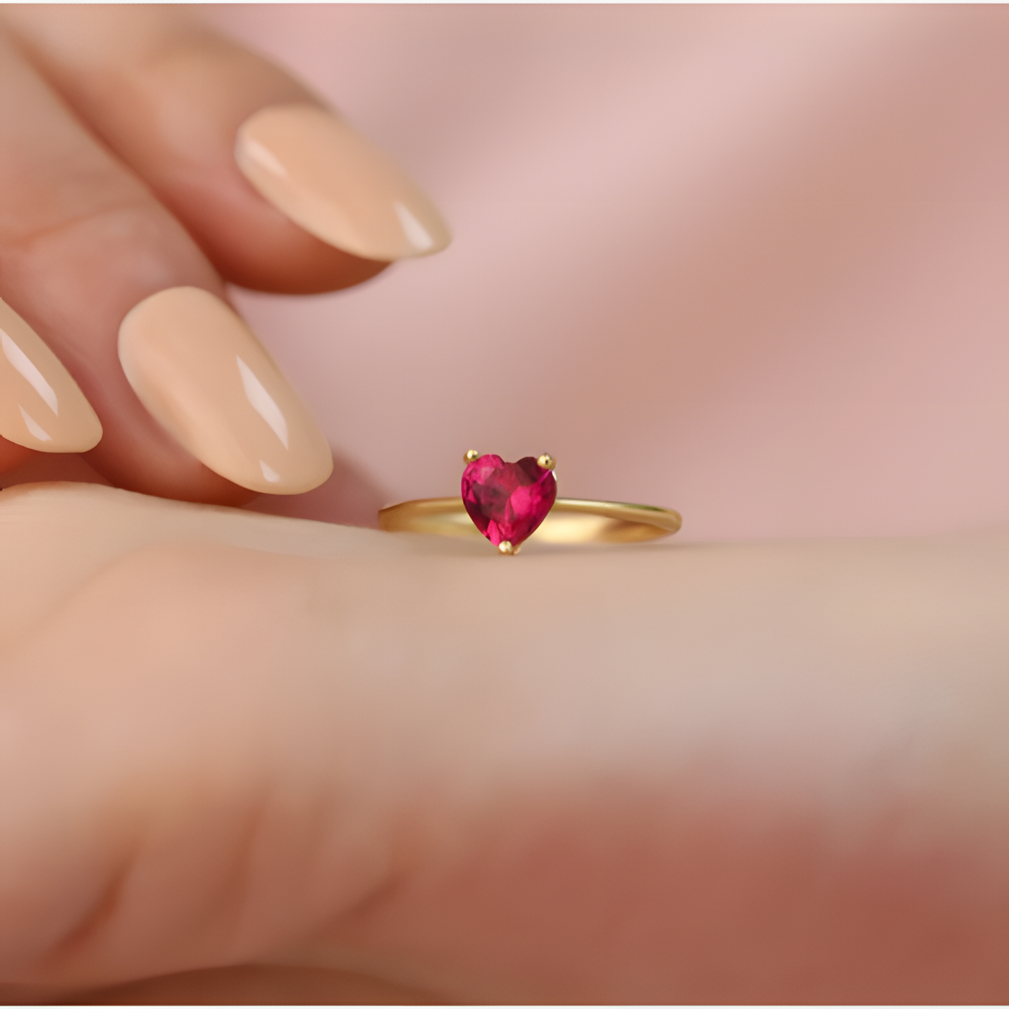 Heart Enchanting Golden RIng