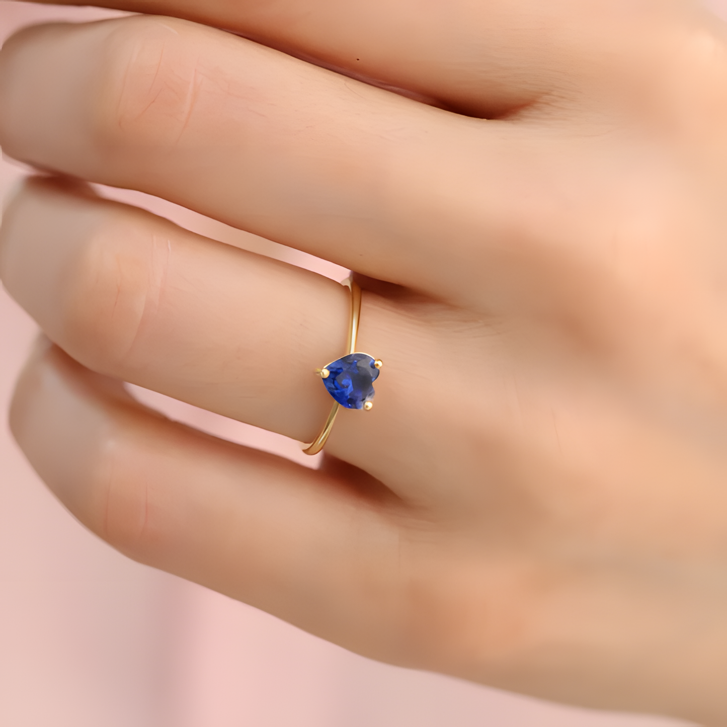 Ocean Heart Golden Ring