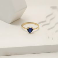 Ocean Heart Golden Ring