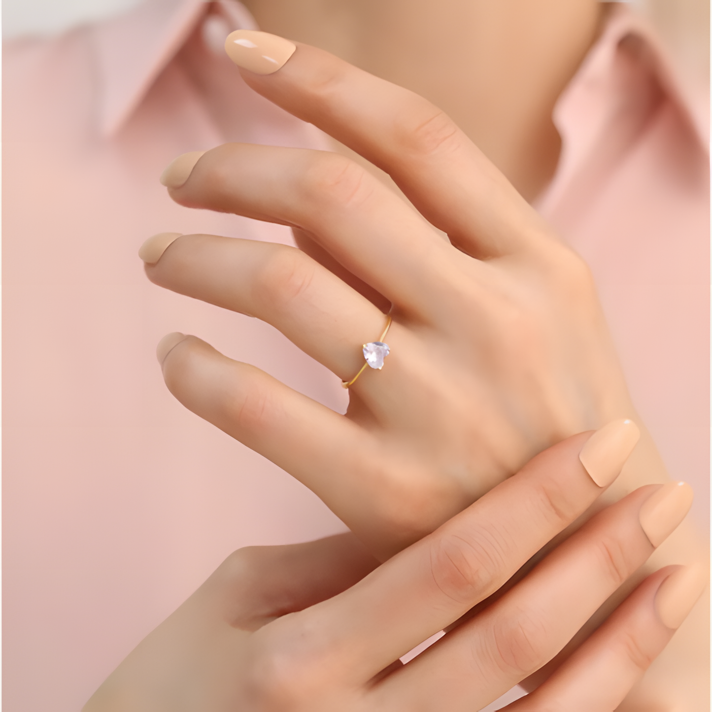 Heart Timeless Golden RIng