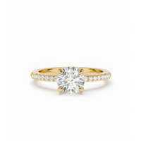 Solitaire Classic Beauty Golden Ring