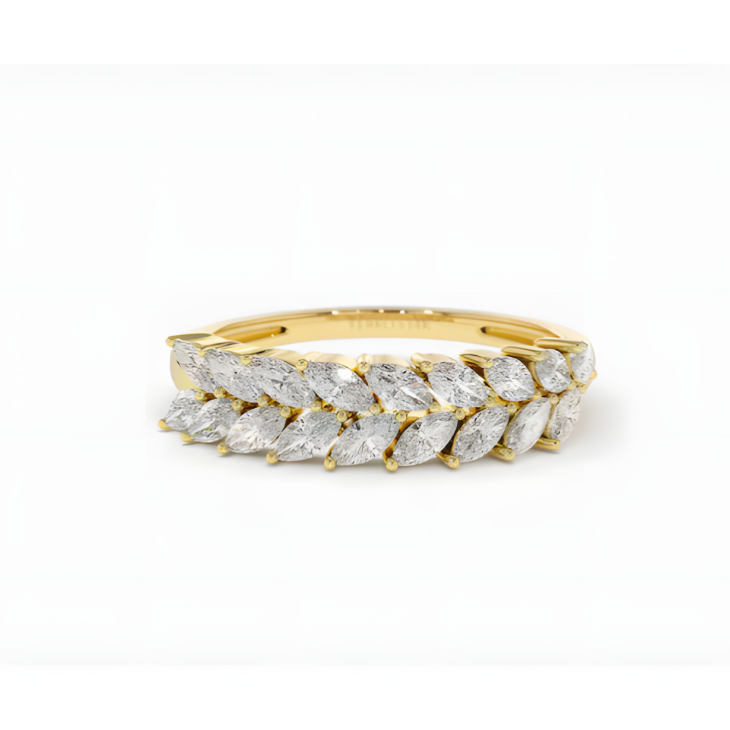 Marquise Modern Elegant Golden Ring