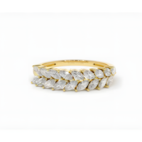 Marquise Modern Elegant Golden Ring