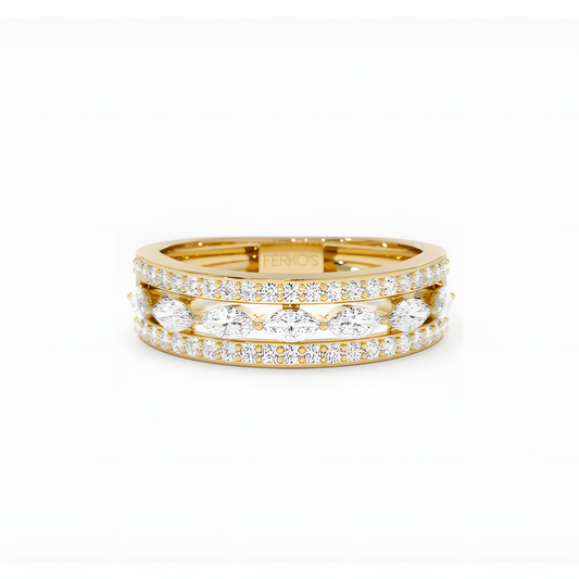 Enchanting Chic Golden Ring