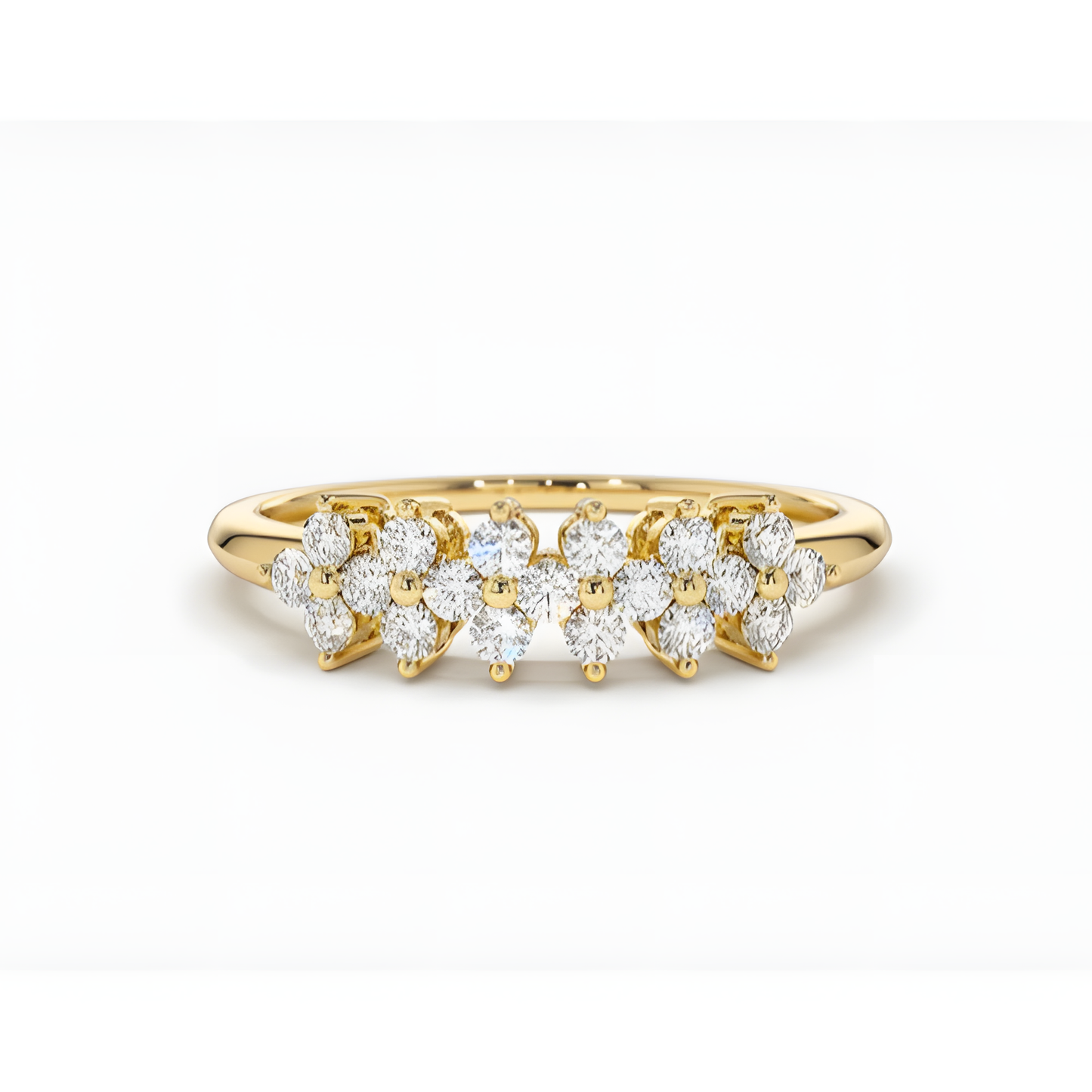 Zircon Modern Chic Golden Ring