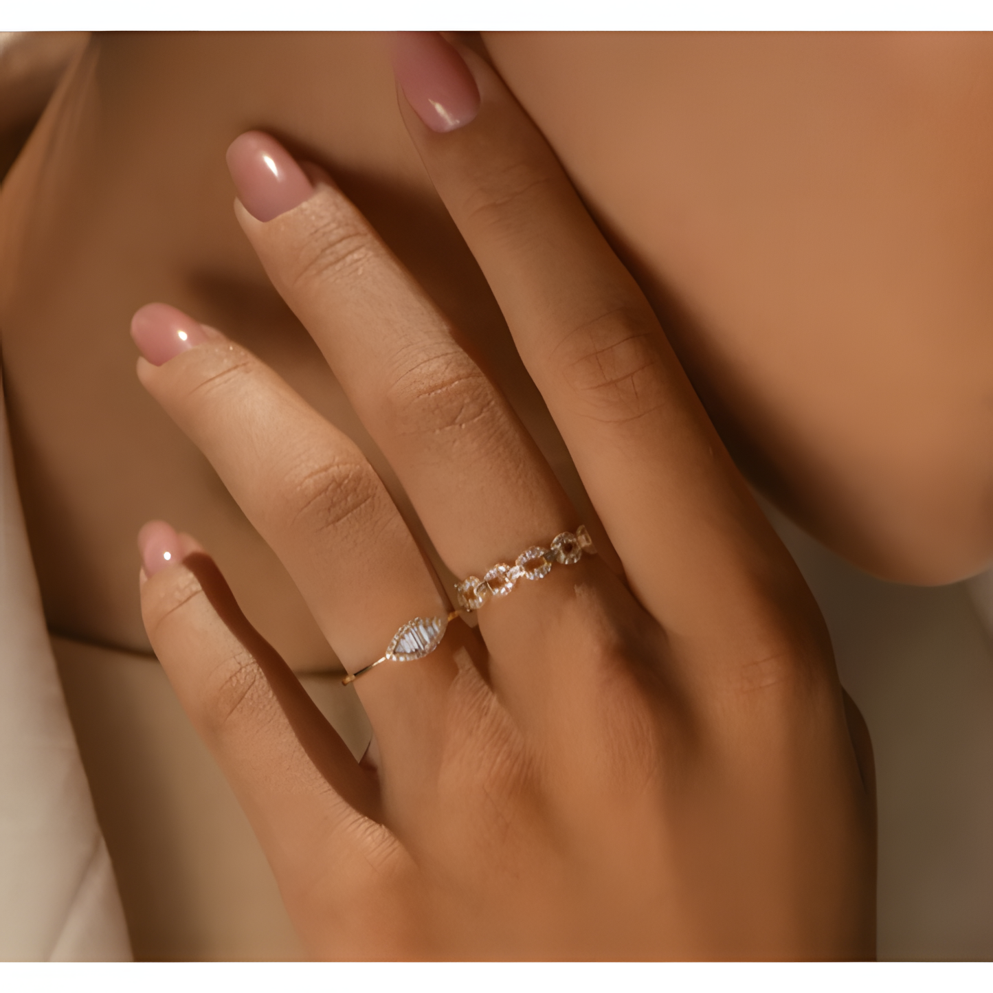 Chain Linked Golden Ring