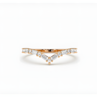 Classic Zircon Vanki Golden Band Ring