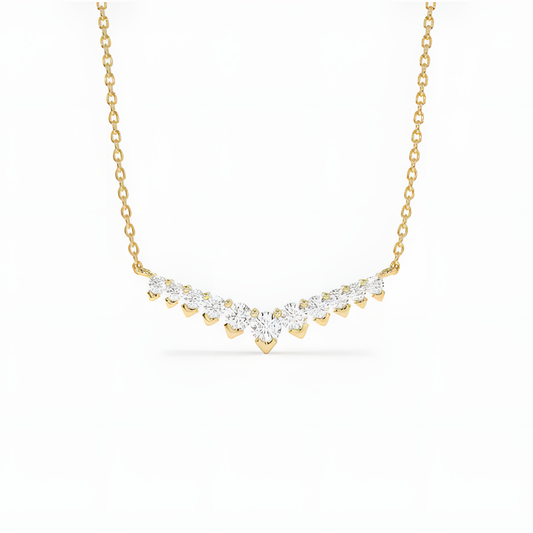 Zircon Golden Elegance Necklace