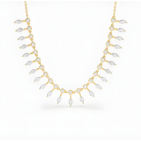 Golden Glow Zircon Necklace