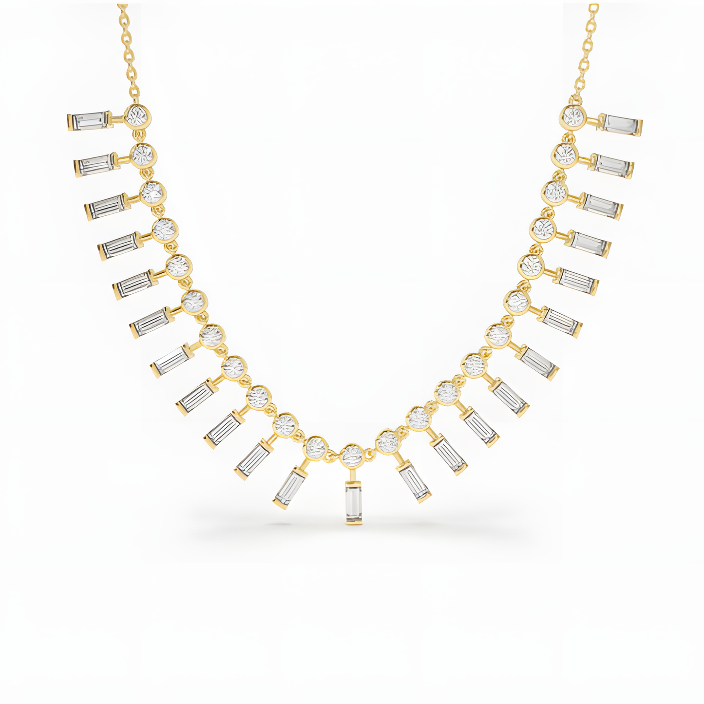 Golden Radiance Laurel Necklace