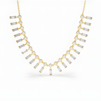 Golden Radiance Laurel Necklace