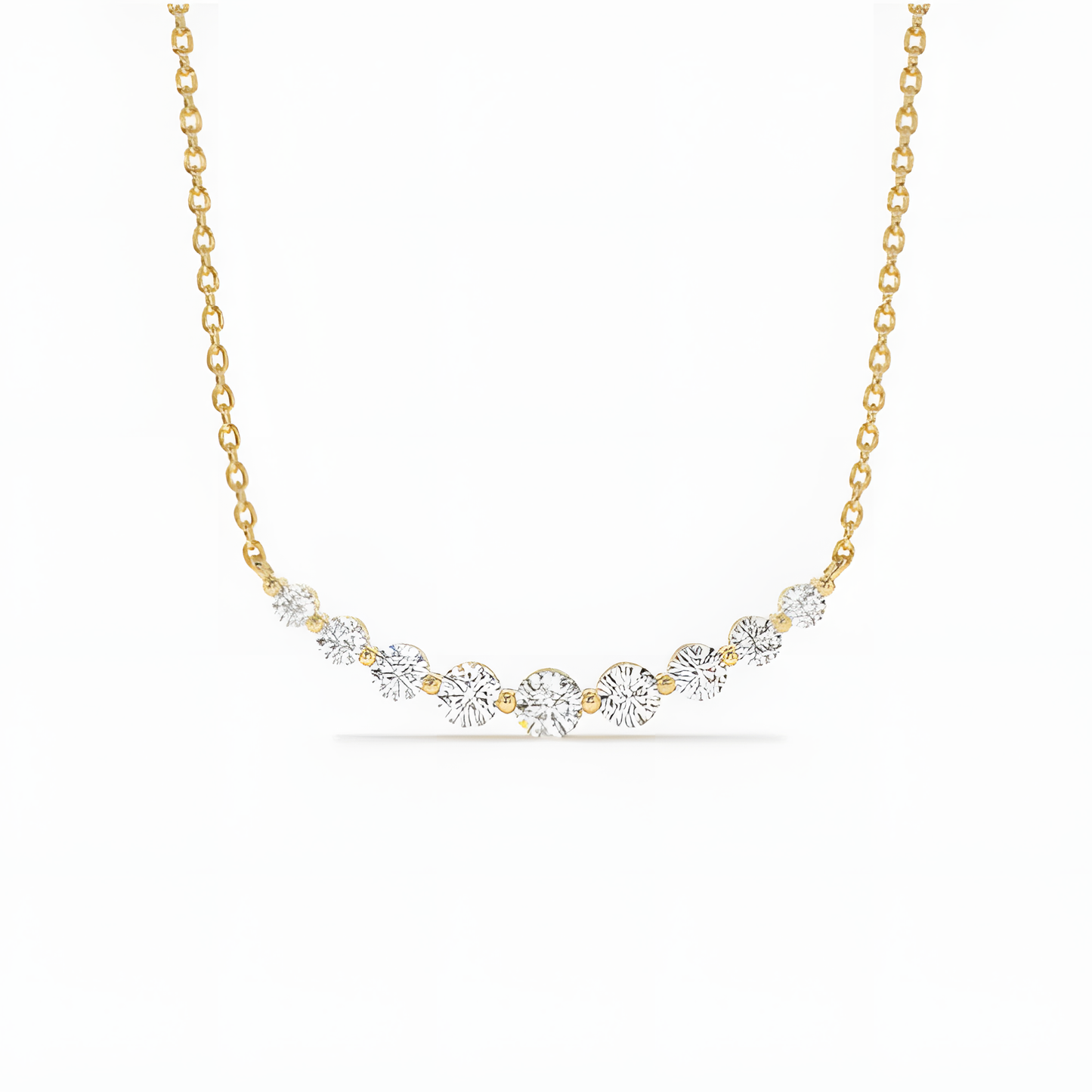 Celestial Whispers Zircon Ethereal Necklace