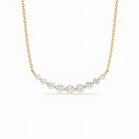 Celestial Whispers Zircon Ethereal Necklace