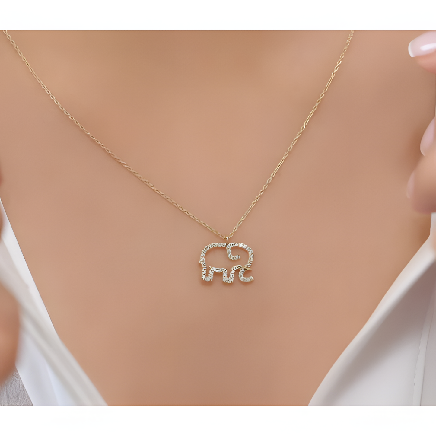 Elephant Majesty Golden Necklace