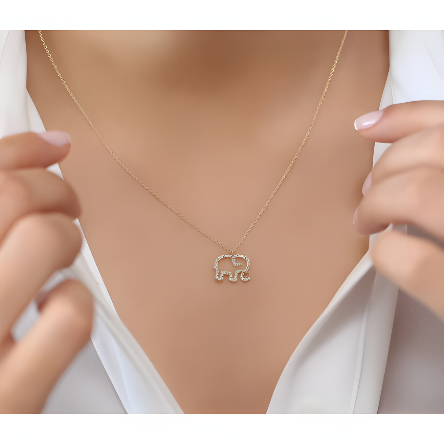 Elephant Majesty Golden Necklace