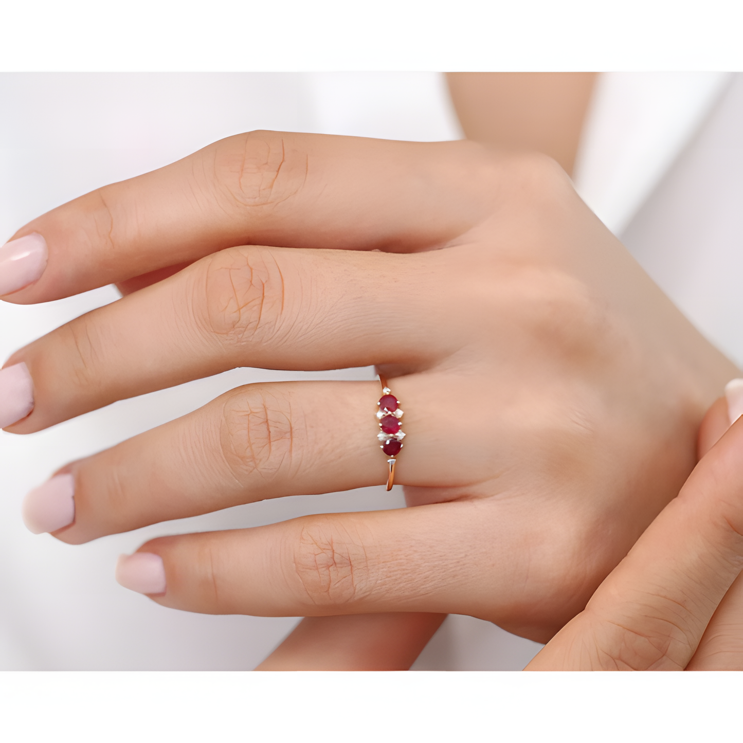 Ruby Laurel Golden Ring