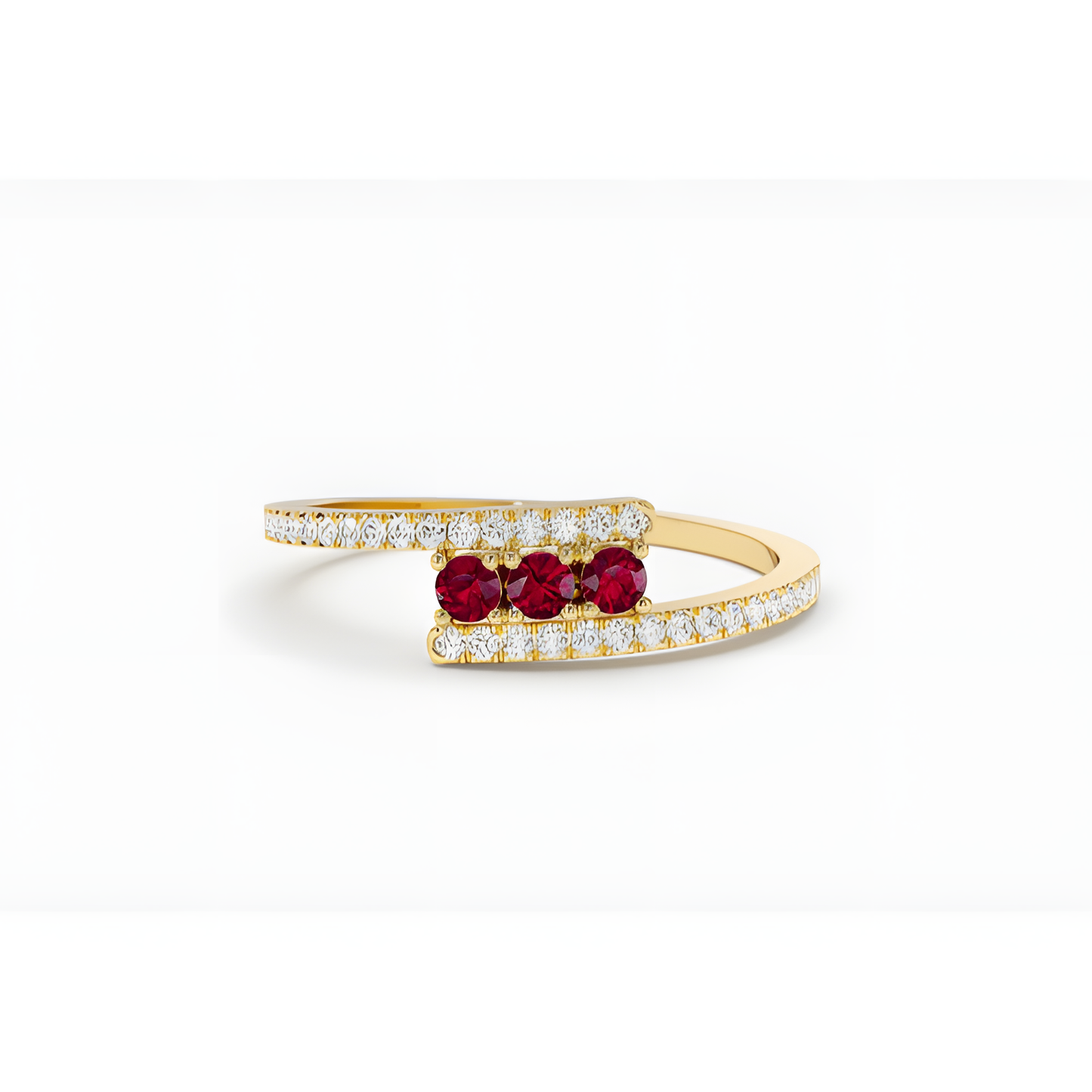 Ruby Alluring Golden RIng