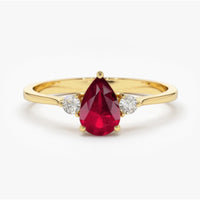 Ruby Enchanting Golden Ring