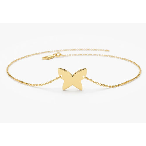 Fluttering Butterfly Silver Bracelet