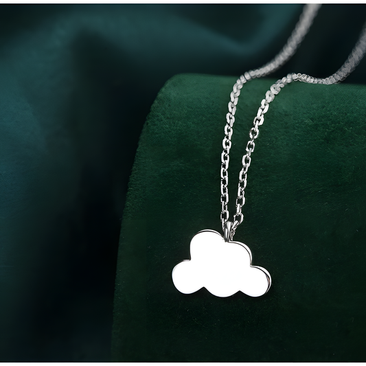 Whispers of Sky Floating Cloud Necklace