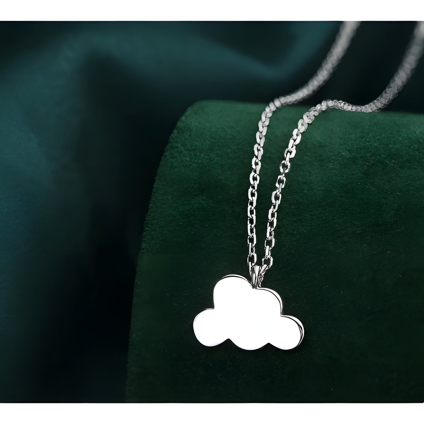 Whispers of Sky Floating Cloud Necklace