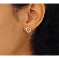 Captivating Glow Zircon Circles Earrings
