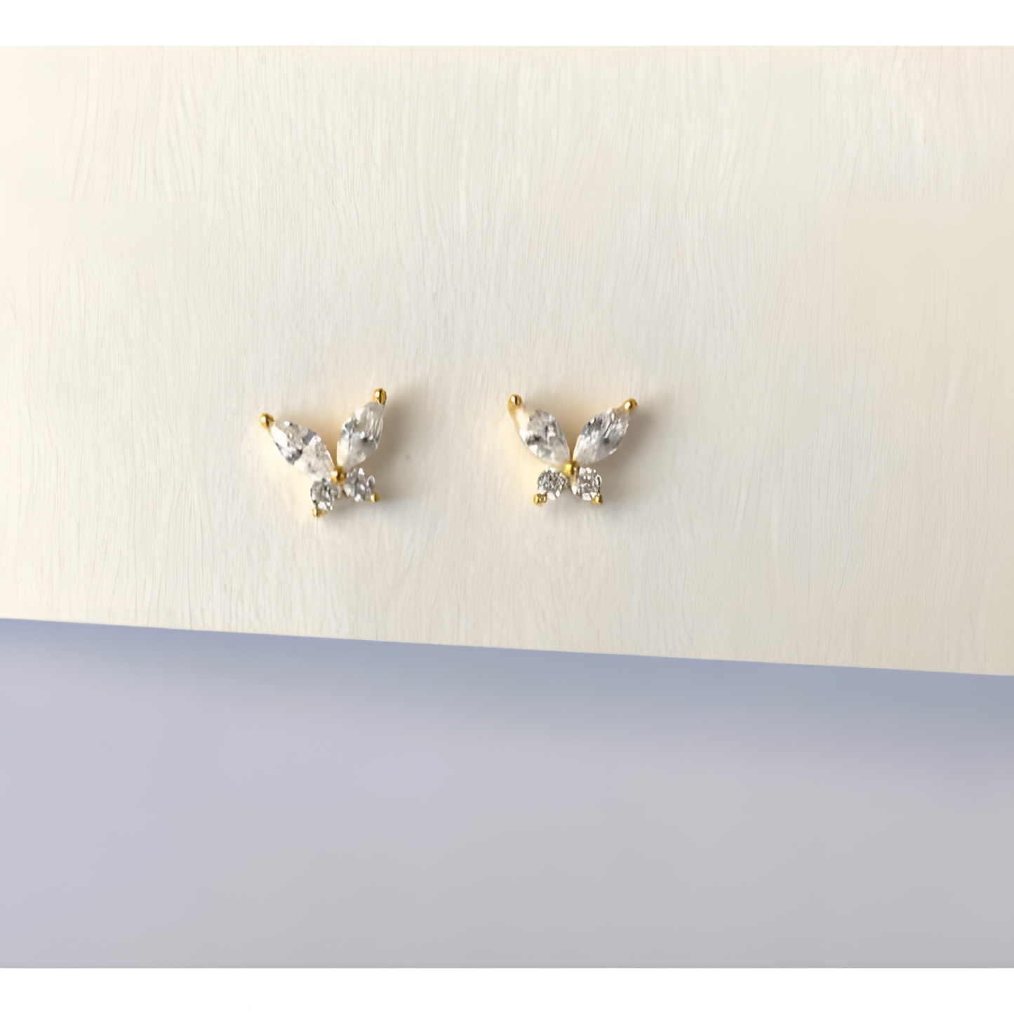 Fly Towards You Butterfly Zircon Studs