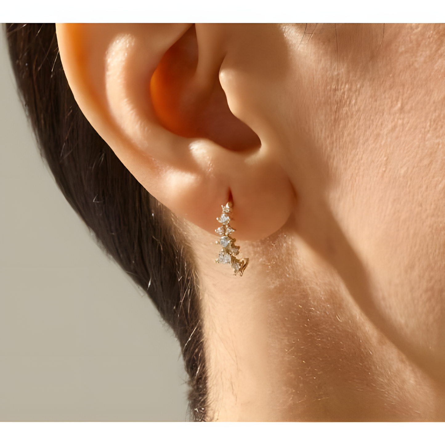 Waterfall Whisper Hoop Earrings