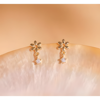 Daisy Delight Zircon Earrings