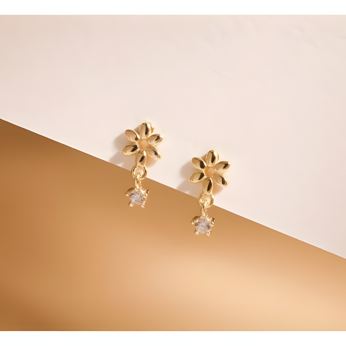 Daisy Delight Zircon Earrings
