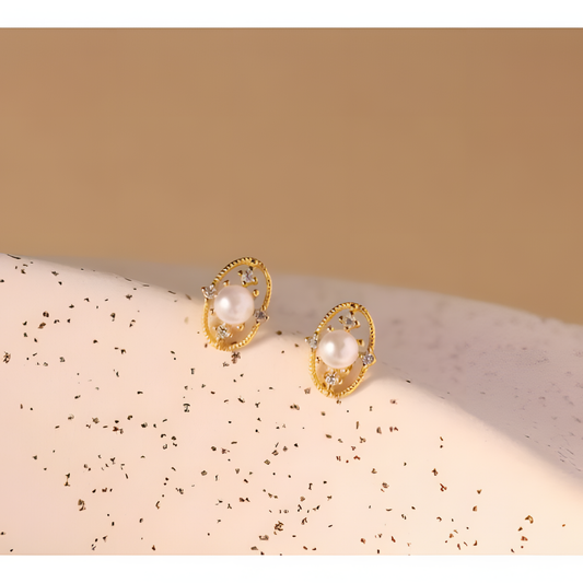 Starry Night Pearl Earrings