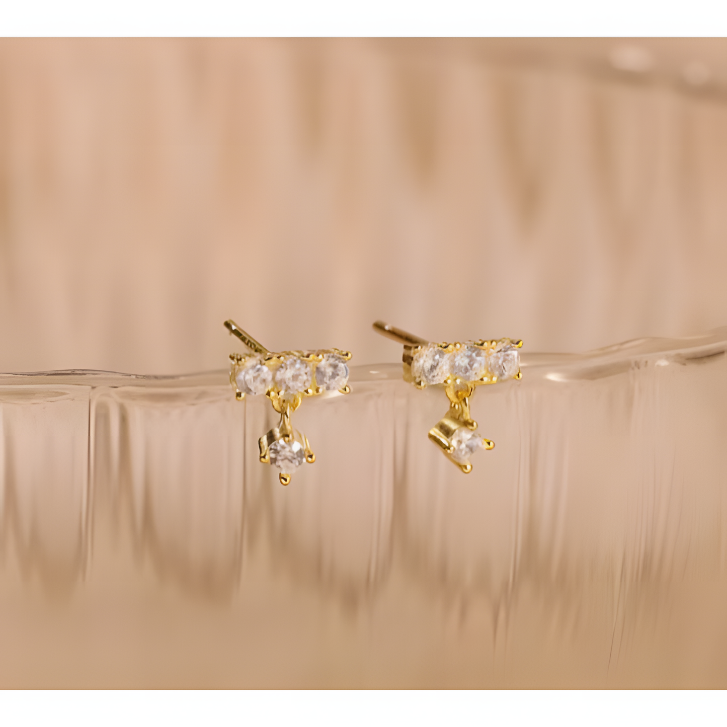 Joyful Sparkle Zircon Earrings