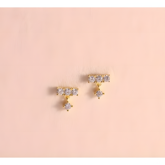 Joyful Sparkle Zircon Earrings