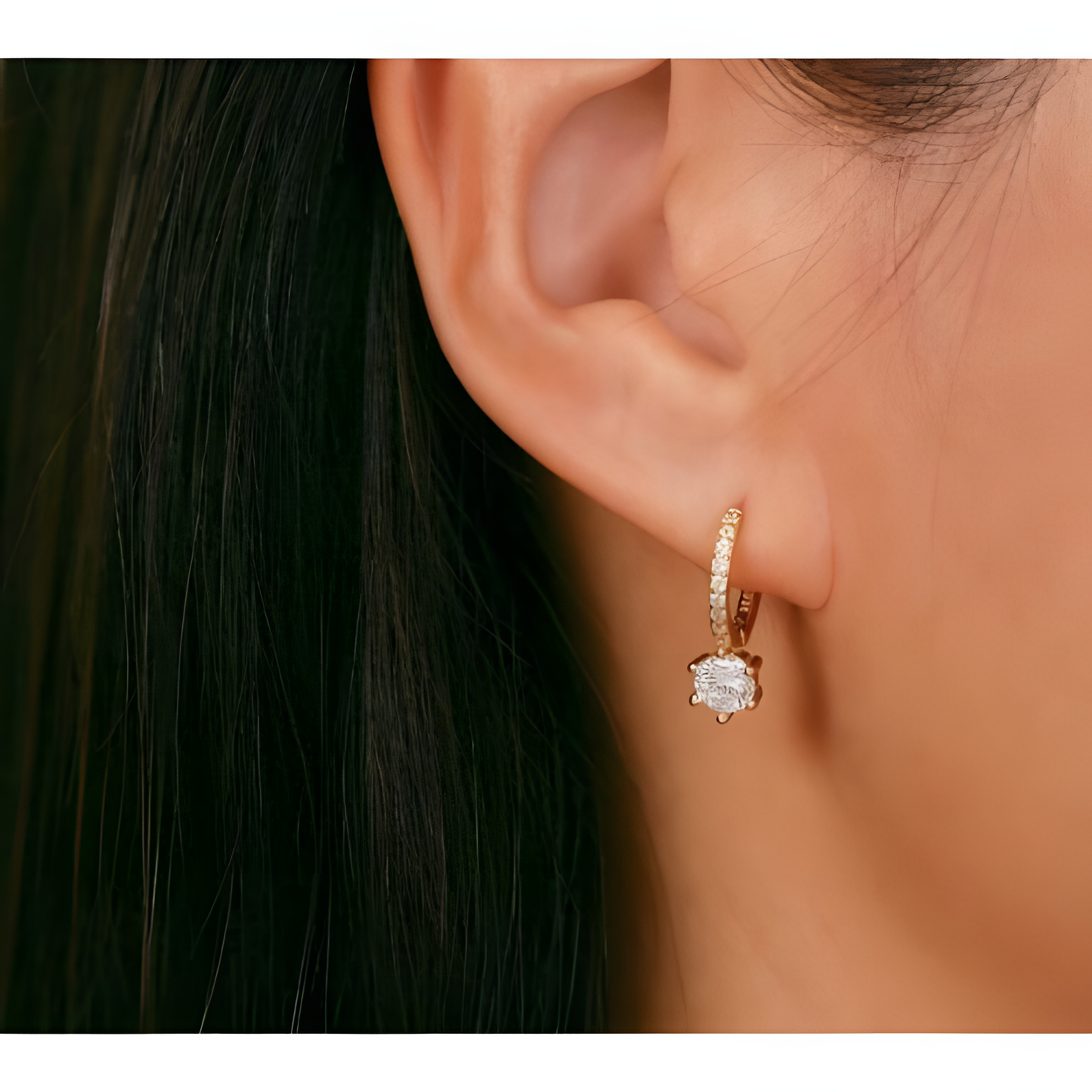 Timeless Elegance Zircon Hoops