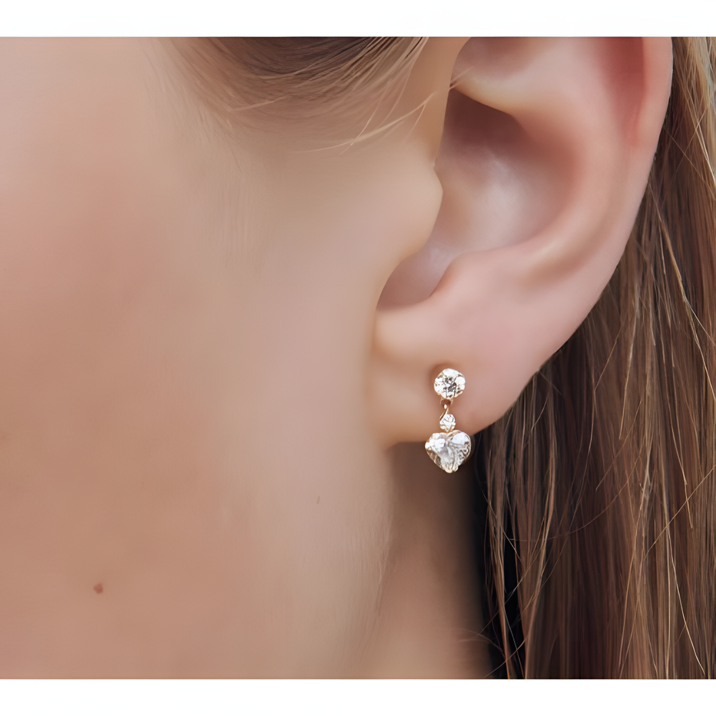 Heartfelt Zircon Dangle Earrings