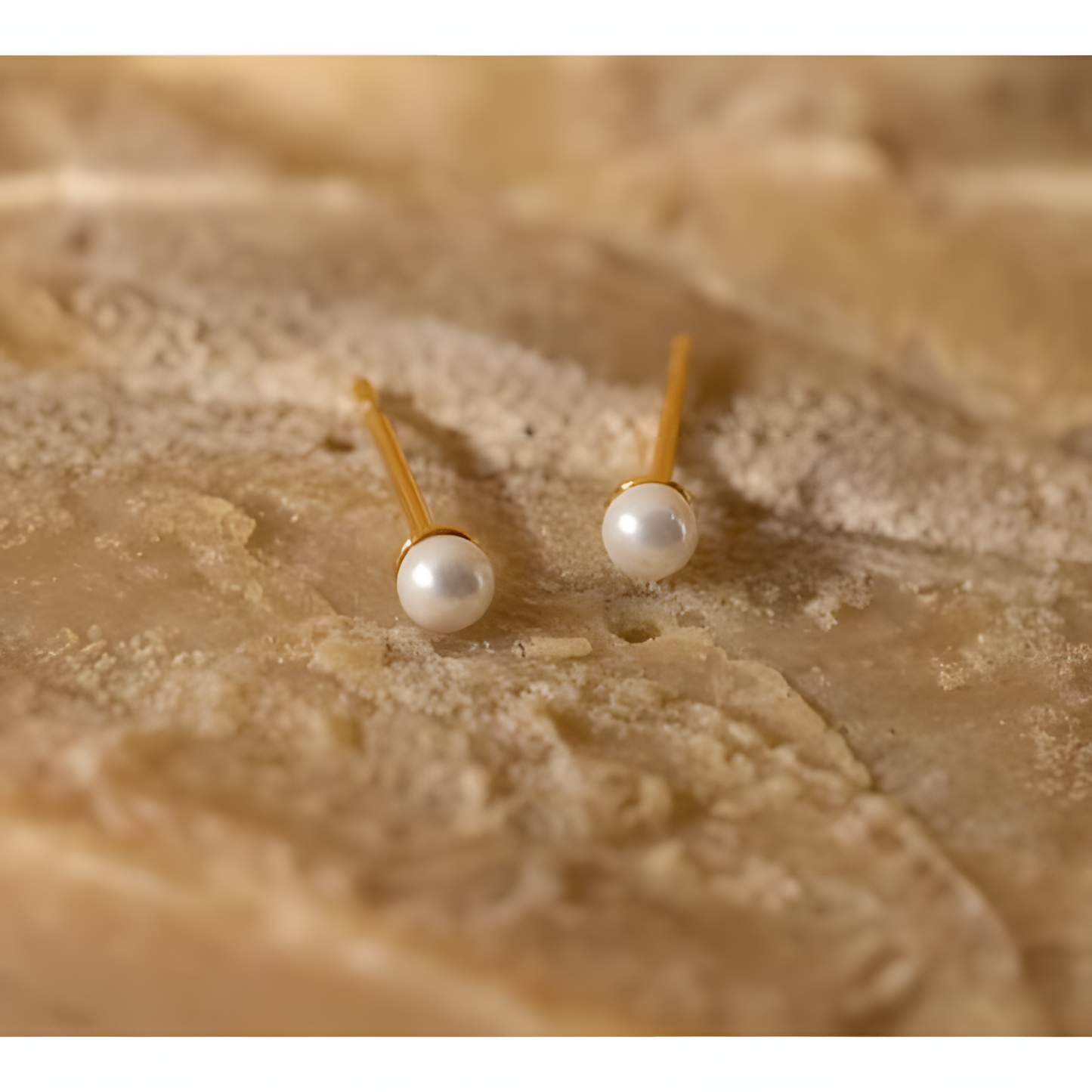 Tiny Pearl Stud Earrings
