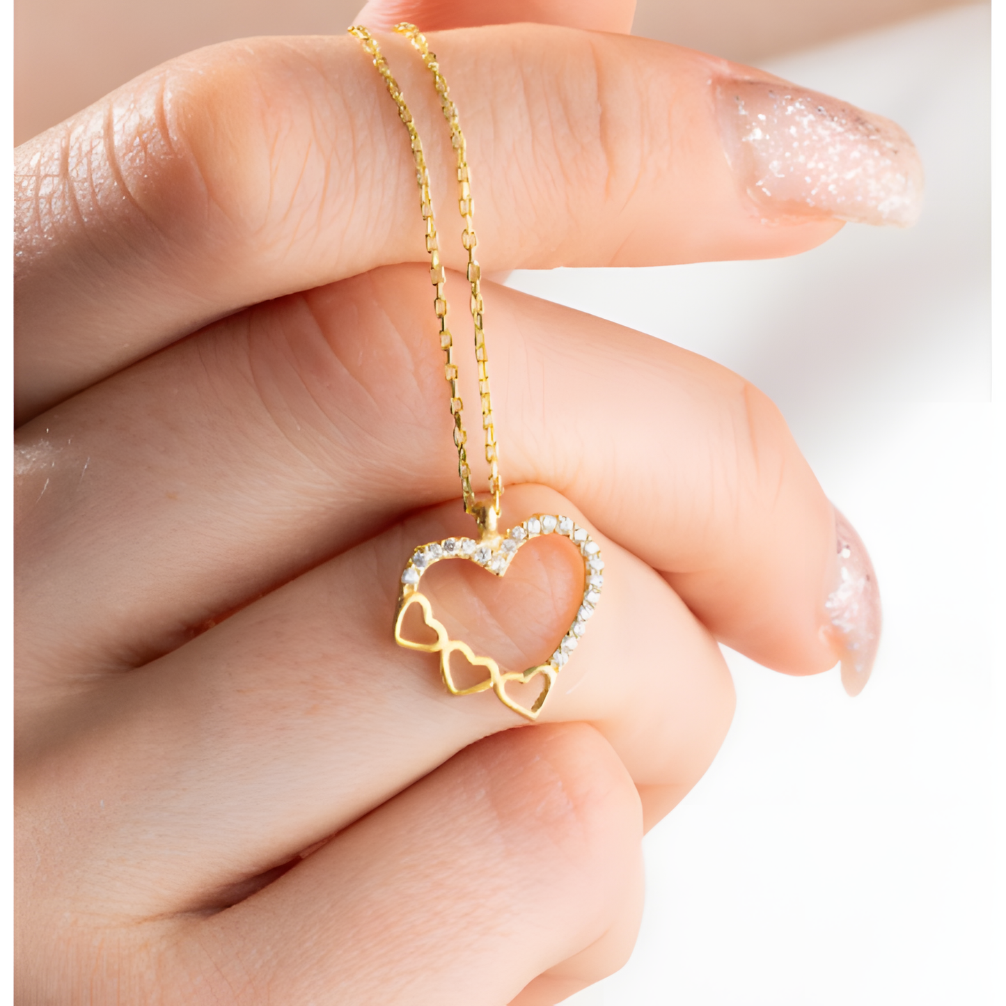 Wear Your Heart Golden Necklace