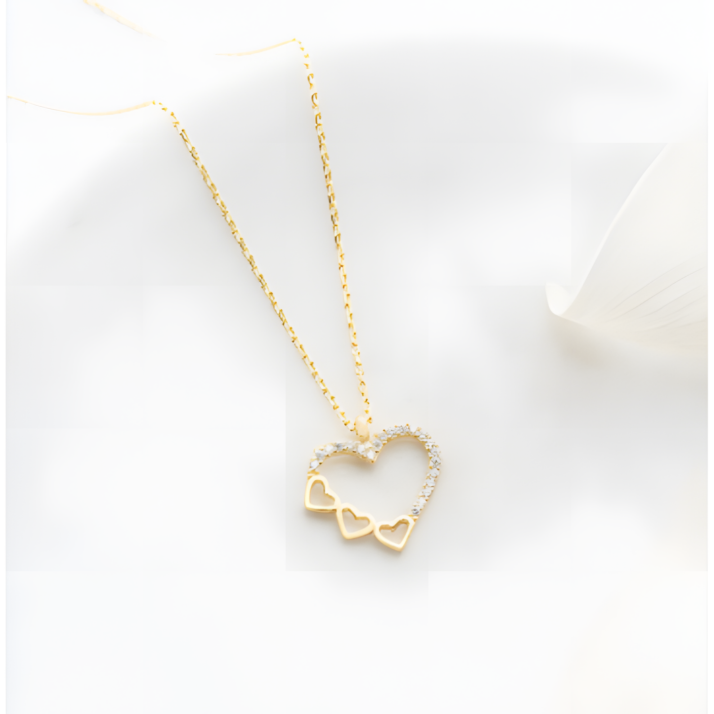 Wear Your Heart Golden Necklace