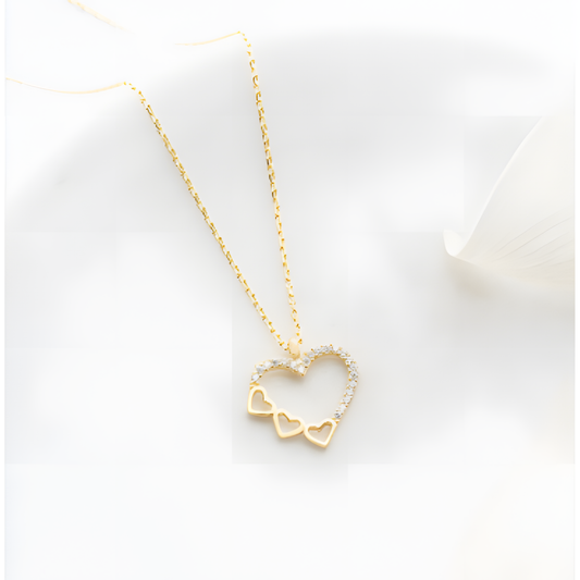 Wear Your Heart Golden Necklace