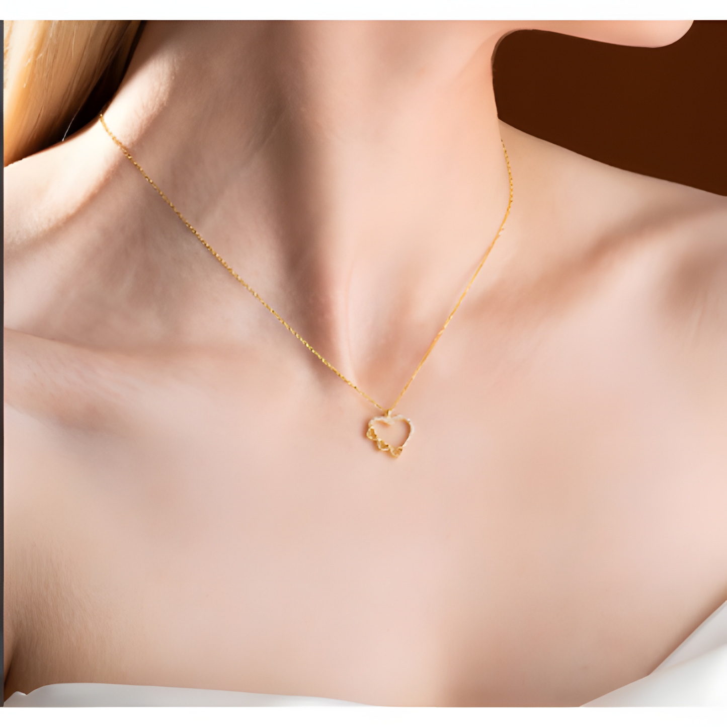 Wear Your Heart Golden Necklace