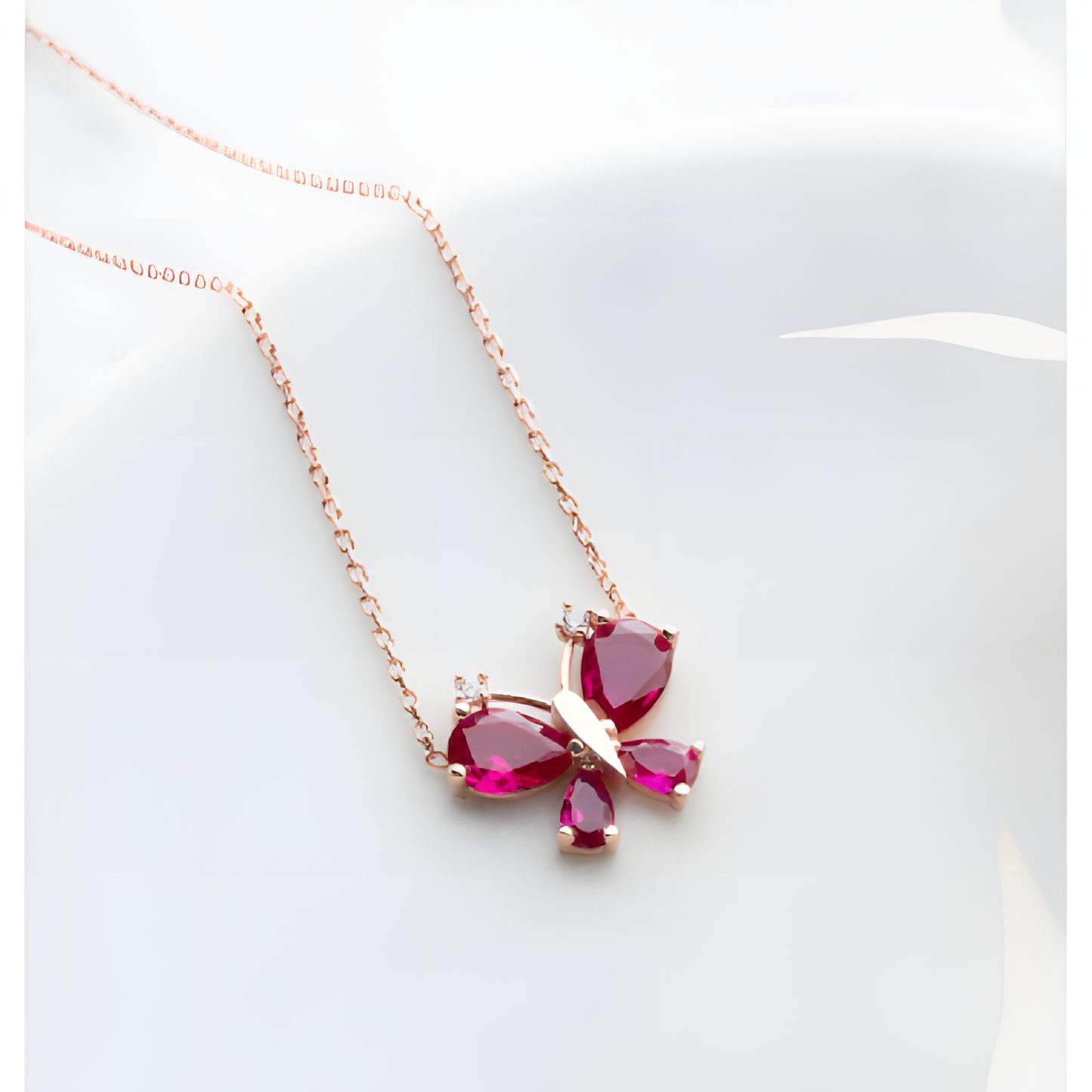 Graceful Butterfly Golden Necklace