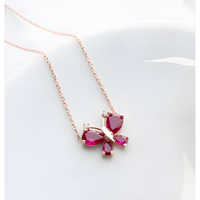 Graceful Butterfly Golden Necklace