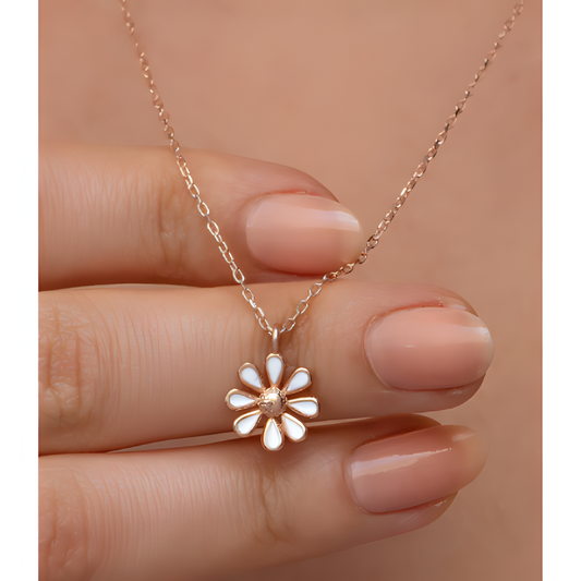 Radiant Sunflower Blossom Golden  Necklace
