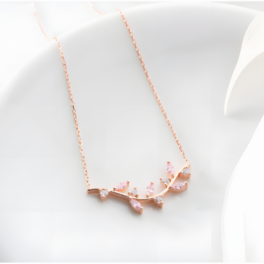 Nature's Grace Elegance Golden Necklace