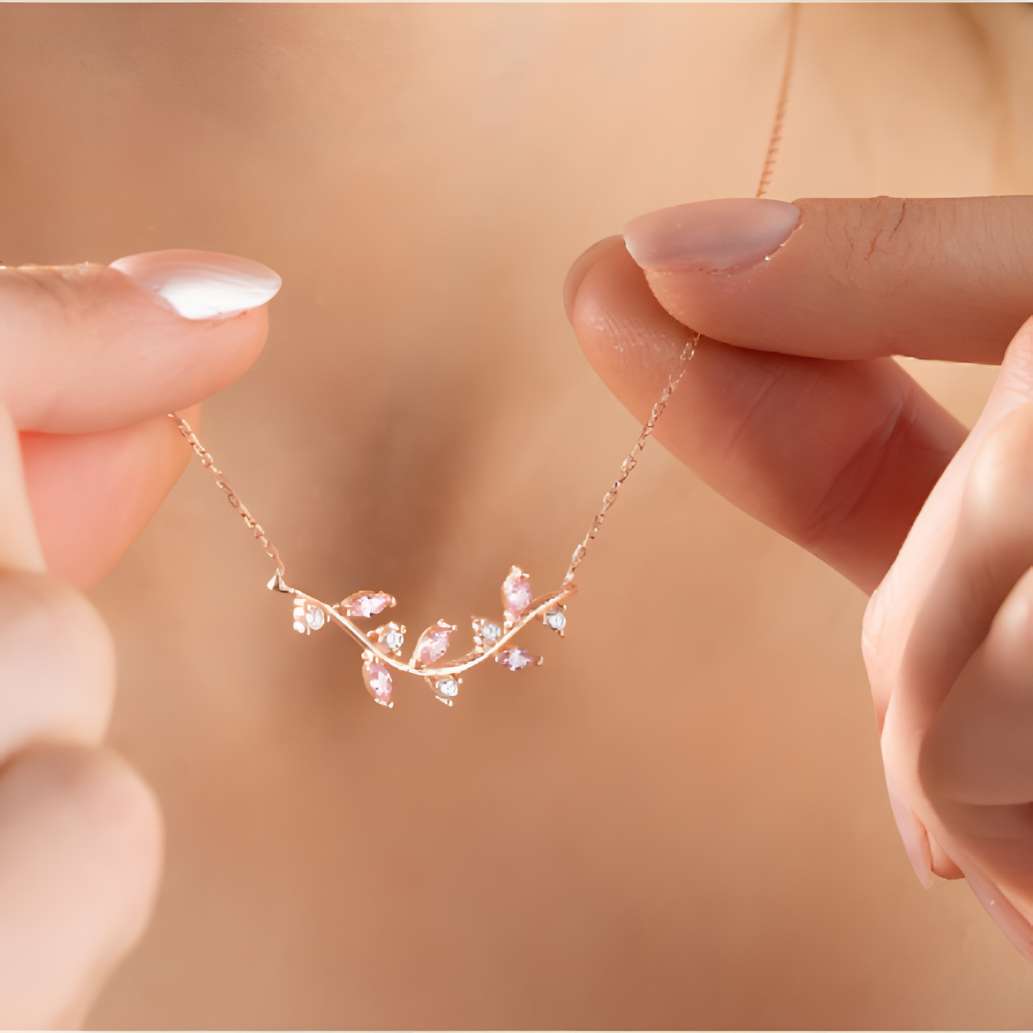 Nature's Grace Elegance Golden Necklace