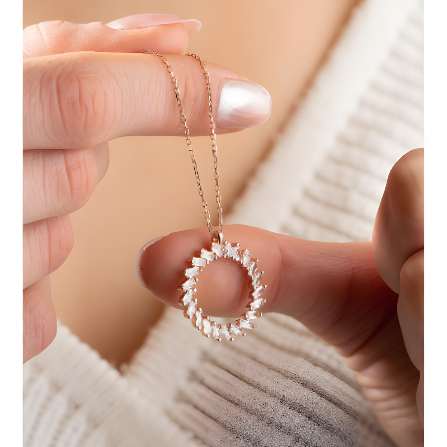 Eternal Unity Of Life Golden Necklace