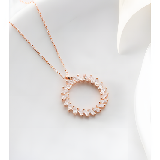 Eternal Unity Of Life Golden Necklace