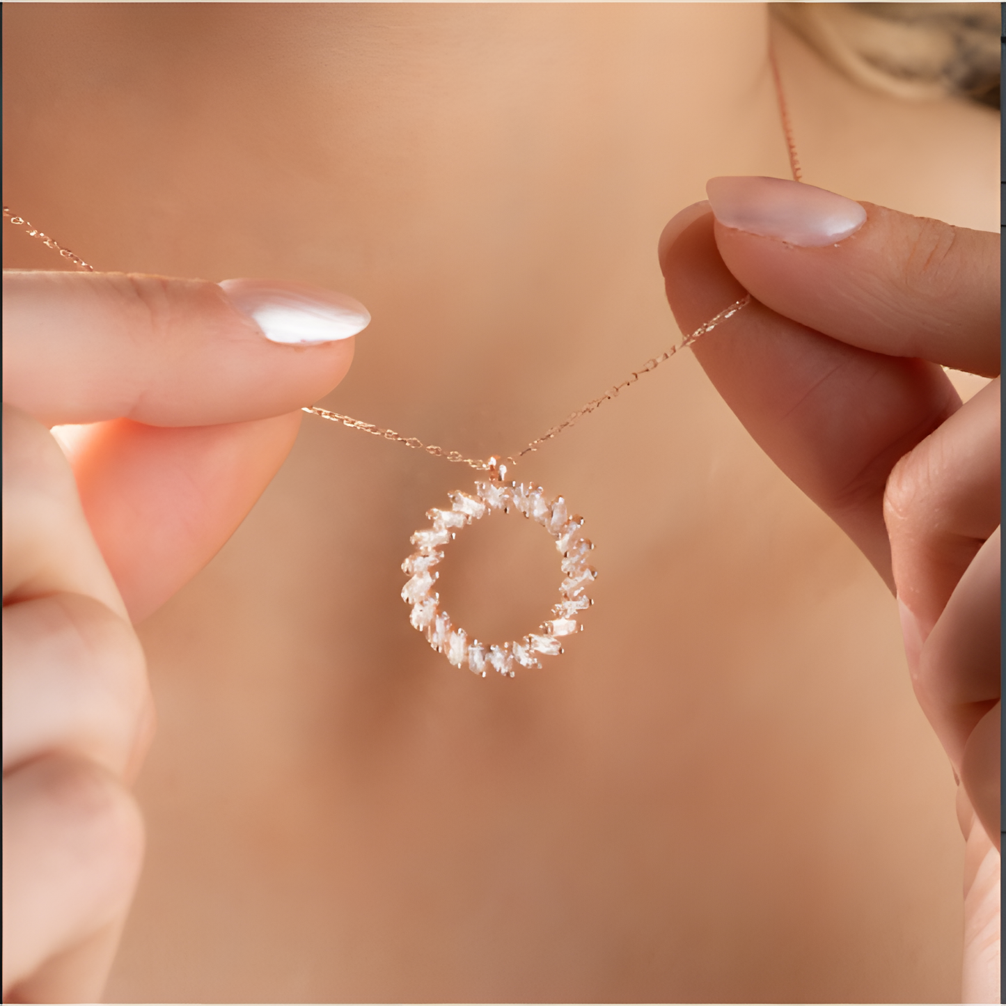 Eternal Unity Of Life Golden Necklace